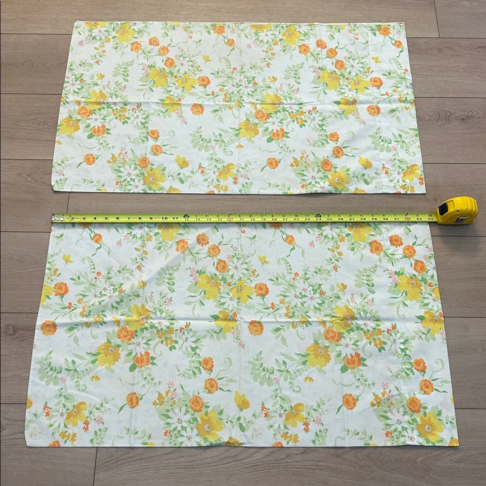 Vintage 70s Floral Full Size Sheet Set